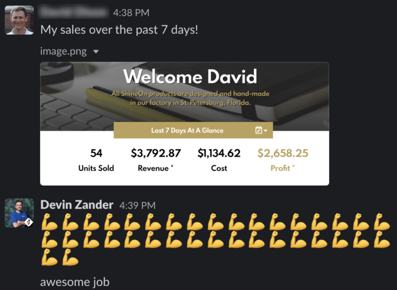 And David Dixon made almost $4,000 in sales – and over $2,500 in profit – in just 7 days.
