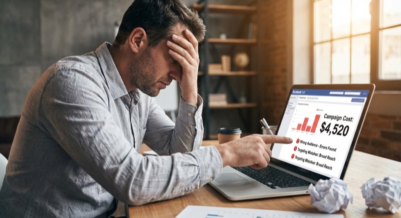 Common Facebook ads mistakes that inflate cost per click for print on demand sellers