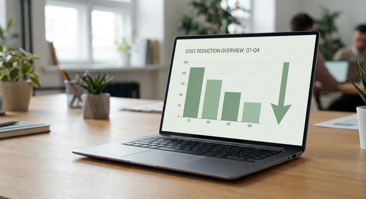 Facebook ad metrics showing declining cost per click