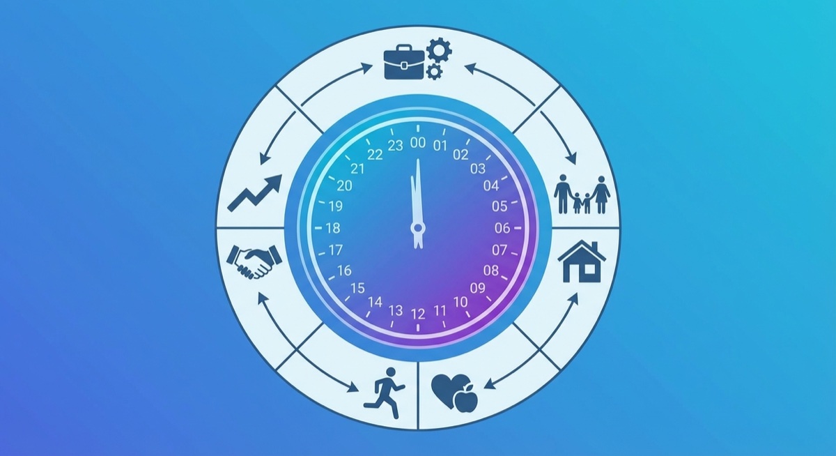 24 hours clock concept - everyone has the same time