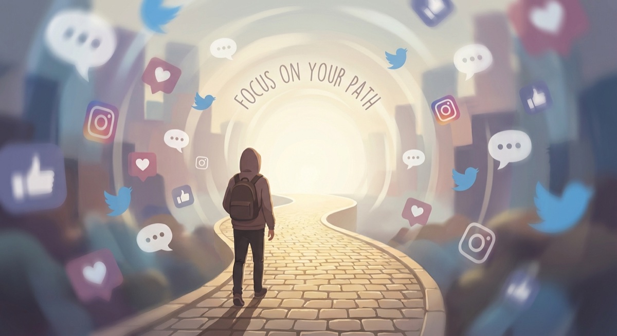 Staying focused on your own path without comparison