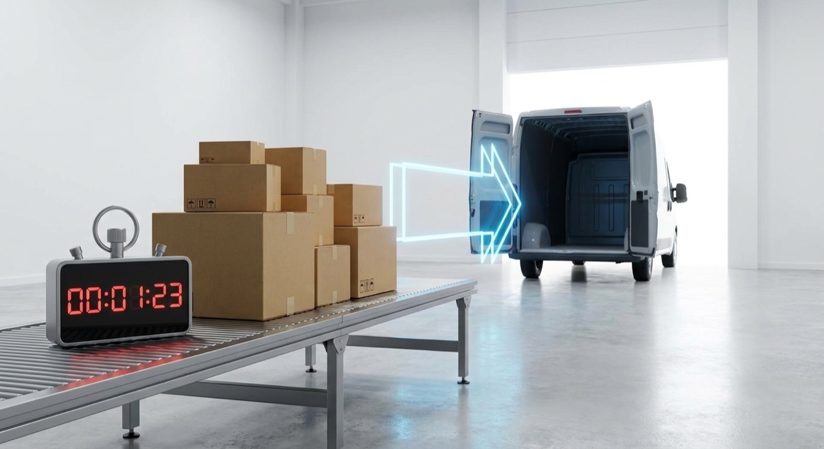 Fast shipping packages representing print on demand fulfillment speed