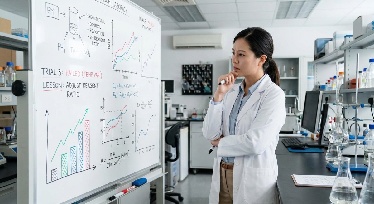 Data-driven approach to testing showing experiment results
