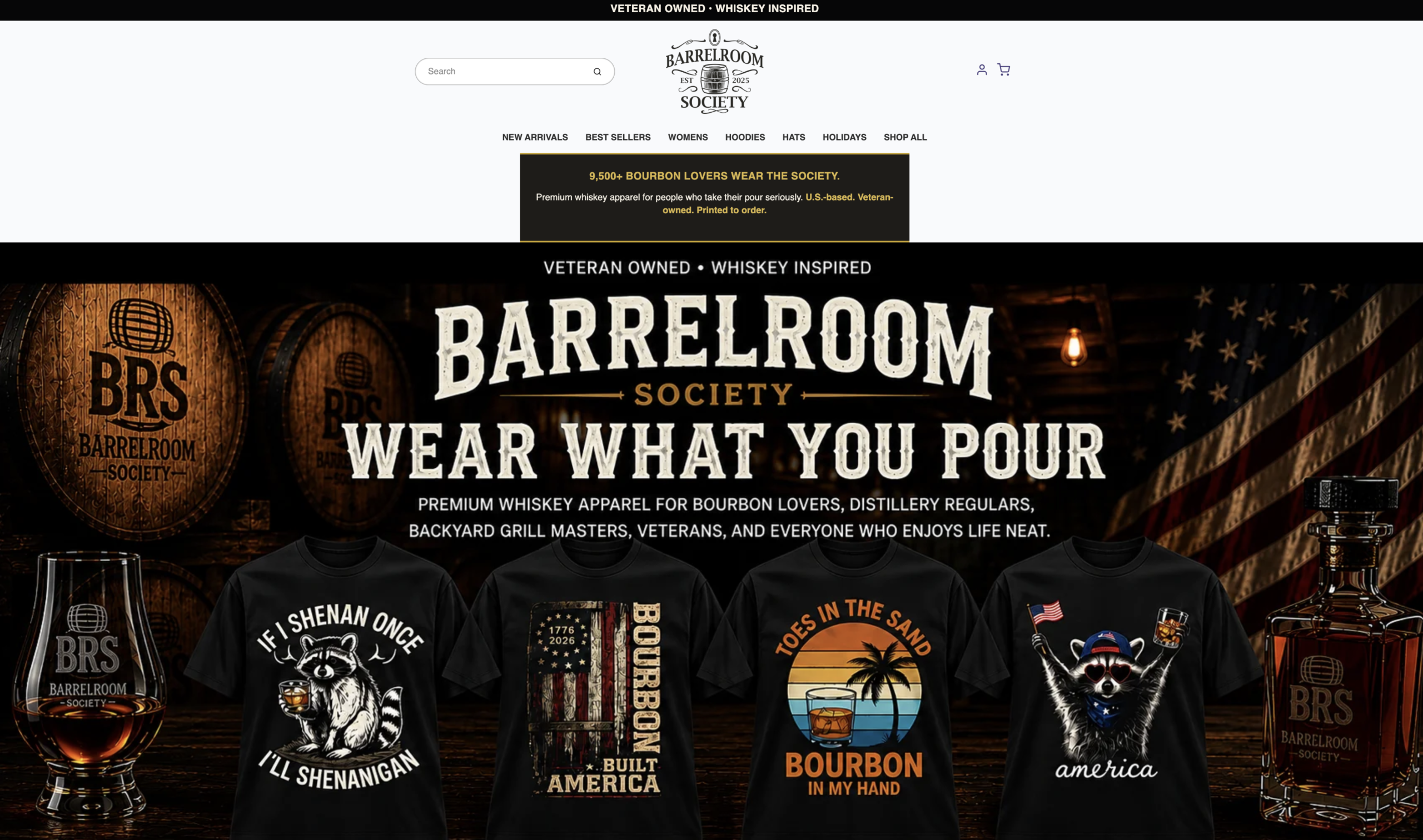 Barrelroom Society homepage