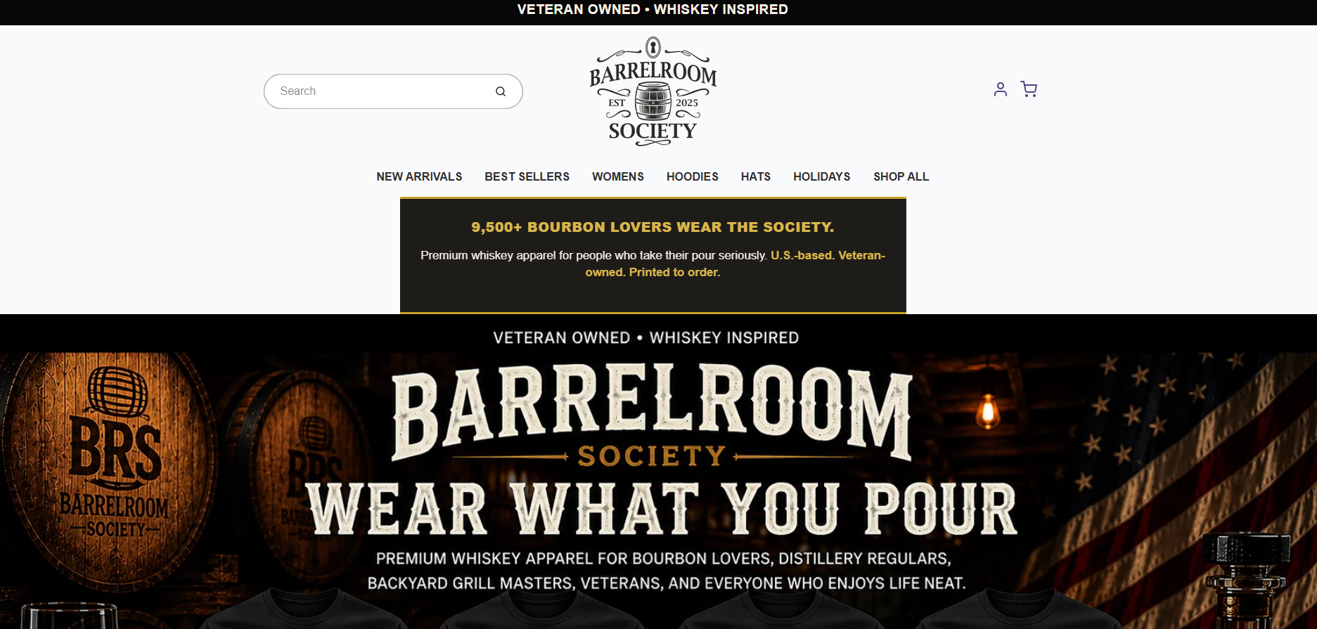Barrel Room Society homepage